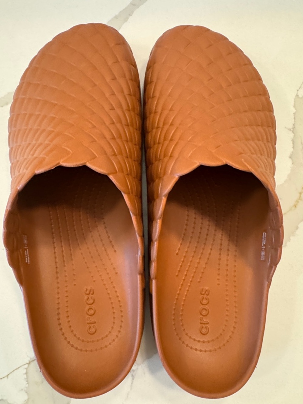 Crocs Men's Woven Slip-On Mule - Brown 12 - Picture 5 of 5